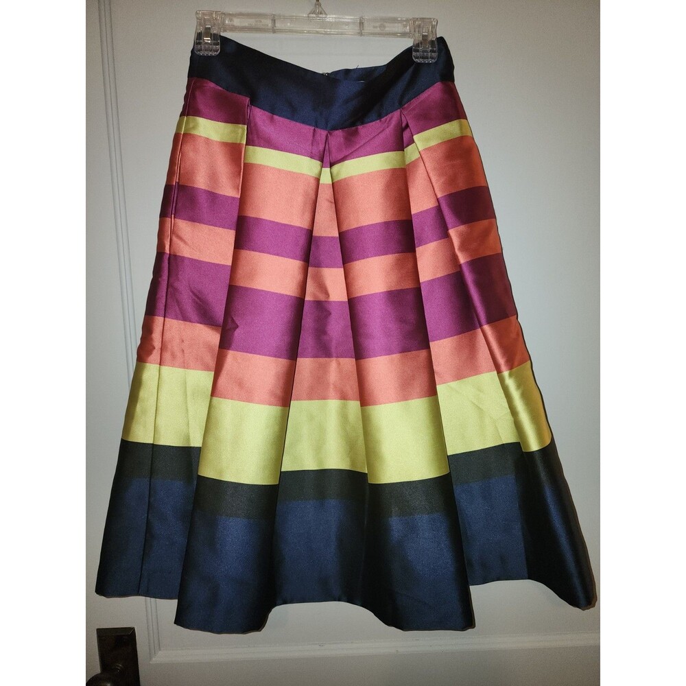 Anthropologie Eliza midi skirt multi color with pockets size 4 Moulinette Soeurs